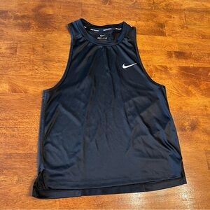 Women’s Nike Running Dri-fit black mesh center back tank top size small